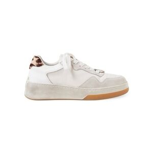 Loeffler Randall Keira Leather, suede & Leopard print calf hair Sneakers